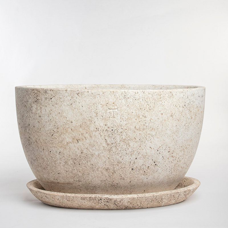 SET MACETA OVALADA LISA 36CM AL 54.5CM L 36CM AN/2304 | Trinitate