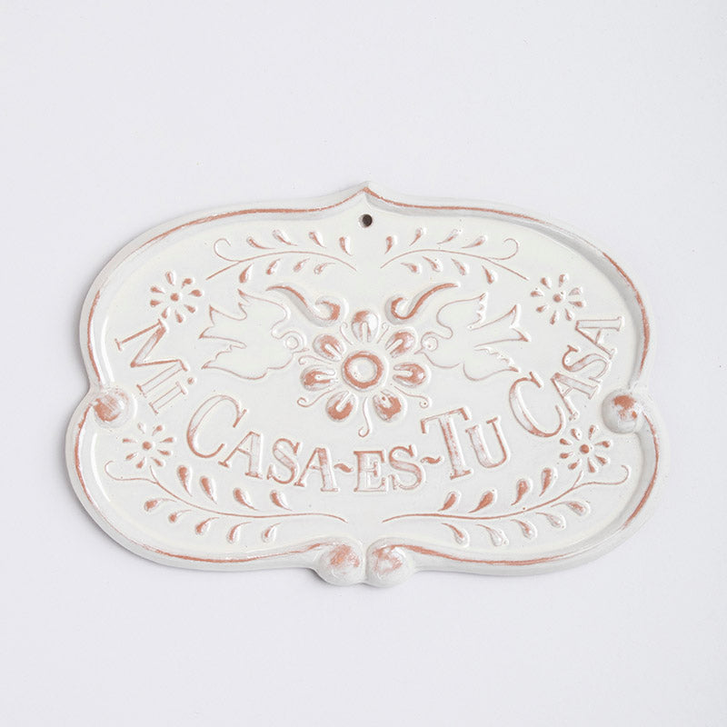 PLACA MI CASA ES TU CASA 19CM AL 27.5CM L 1.5CM AN | Trinitate