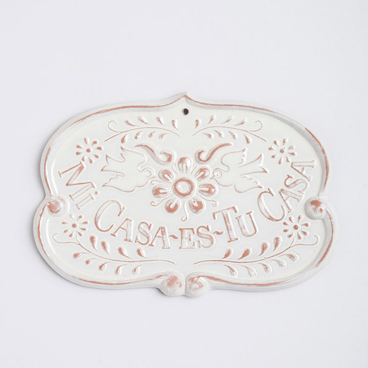 PLACA MI CASA ES TU CASA 19CM AL 27.5CM L 1.5CM AN | Trinitate
