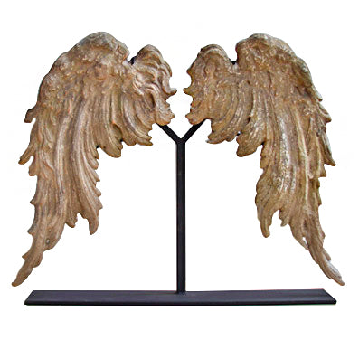 ALAS DE DRAGON ROCOCO C/BASE METAL 77.5 CM AL | Trinitate