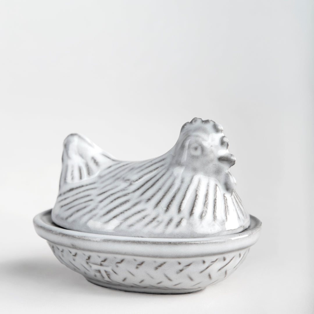 CONTENEDOR GALLINA CON TAPA 6CM AL