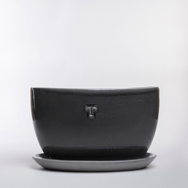 SET MACETA OVALADA LISA 23CM AL 39CM L 15CM AN/1765