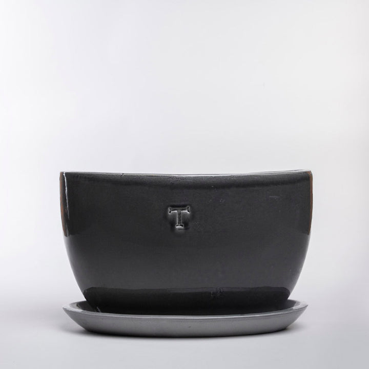 SET MACETA OVALADA LISA 23CM AL 39CM L 15CM AN/1765