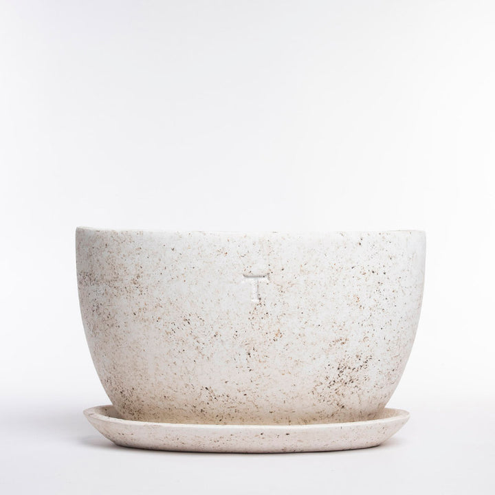 SET MACETA OVALADA LISA 23CM AL 39CM L 15CM AN/1765