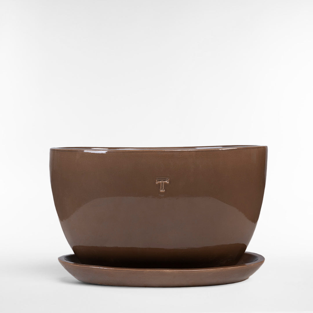 SET MACETA OVALADA LISA 23CM AL 39CM L 15CM AN/1765