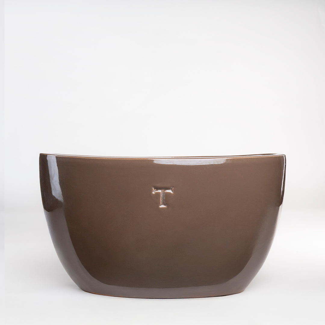 MACETA OVALADA LISA 23CM AL 39CM L 15CM AN | Trinitate