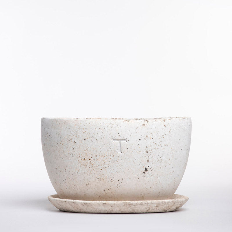 SET MACETA OVALADA LISA 17.5CM AL  30CM L 12CM AN/1766