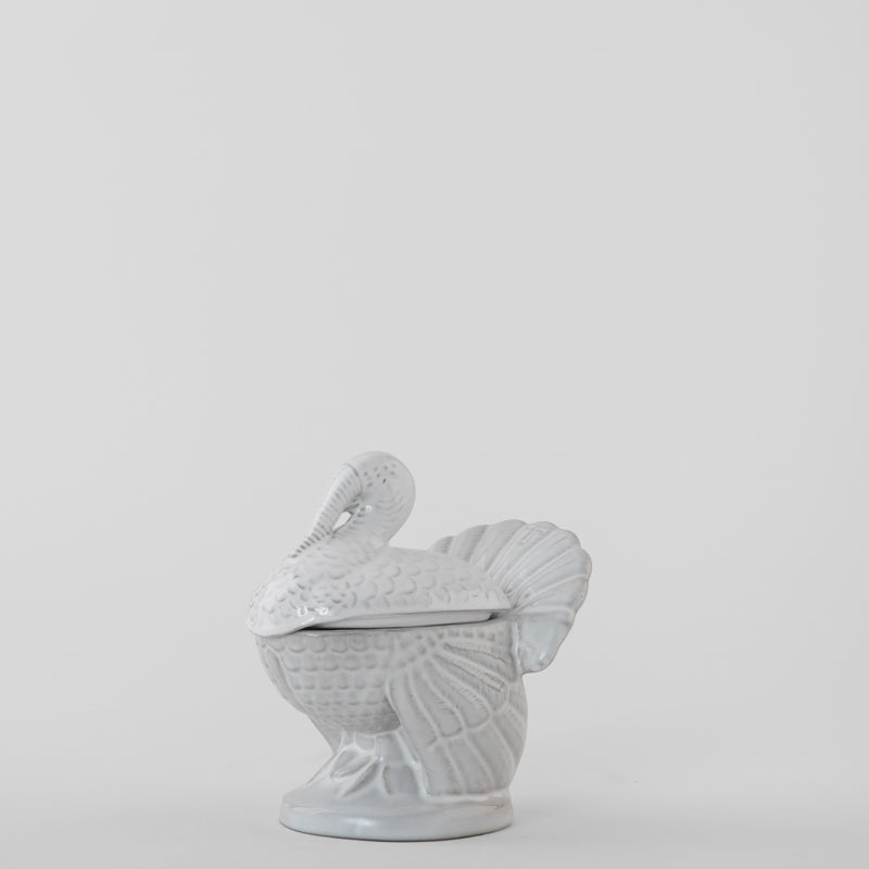 CONTENEDOR GUAJOLOTE 14 CM CON TAPA - BLANCO CRISTAL | Trinitate