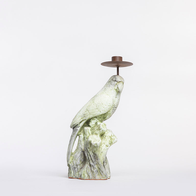 MALE PARAKET CANDLEHOLDER