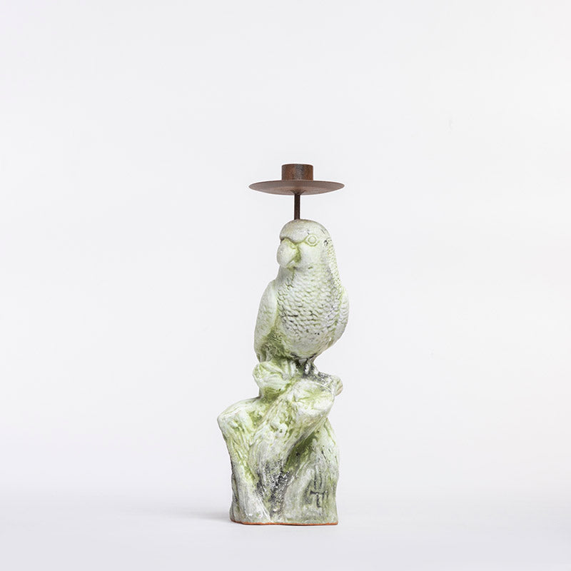 MALE PARAKET CANDLEHOLDER