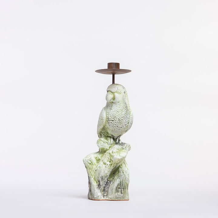 MALE PARAKET CANDLEHOLDER