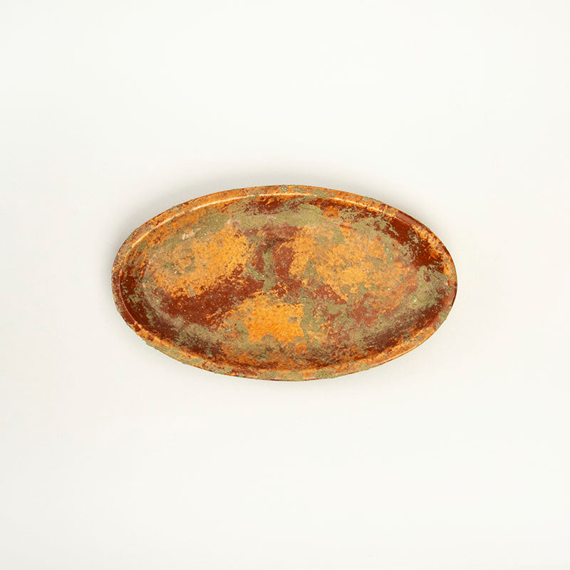 PLATO OVALADO LISO 4CM AL 38CM L 20.5CM AN