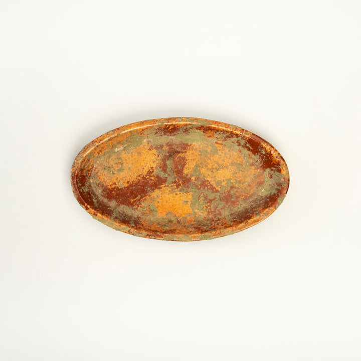 PLATO OVALADO LISO 4CM AL 38CM L 20.5CM AN