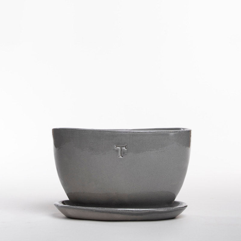 SET MACETA OVALADA LISA 13CM AL 21CM L 8CM AN/1978