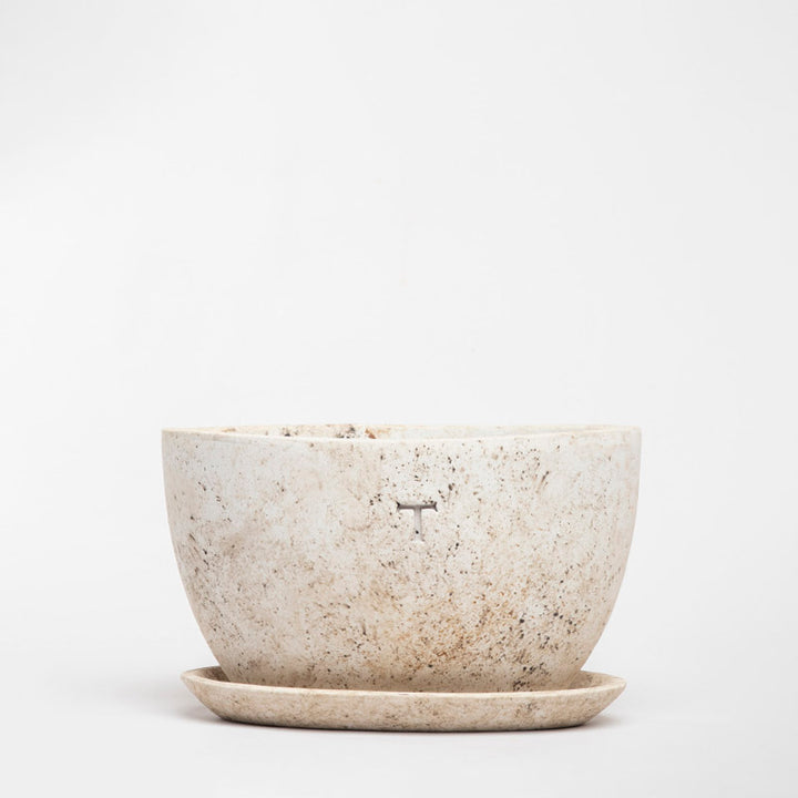 SET MACETA OVALADA LISA 13CM AL 21CM L 8CM AN/1978