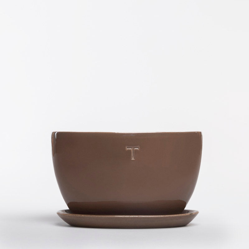 SET MACETA OVALADA LISA 13CM AL 21CM L 8CM AN/1978