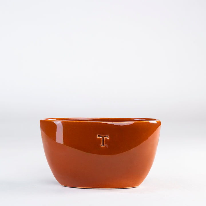 MACETA OVALADA LISA 10CM AL 17CM L 7CM AN
