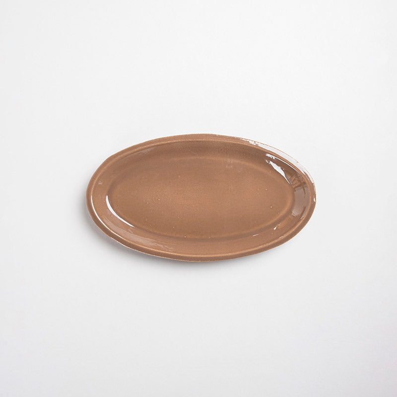 PLATO OVALADO LISO 2.5CM AL 21CM L 12CM AN