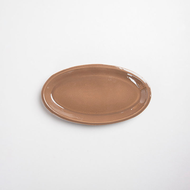 PLATO OVALADO LISO 2.5CM AL 21CM L 12CM AN