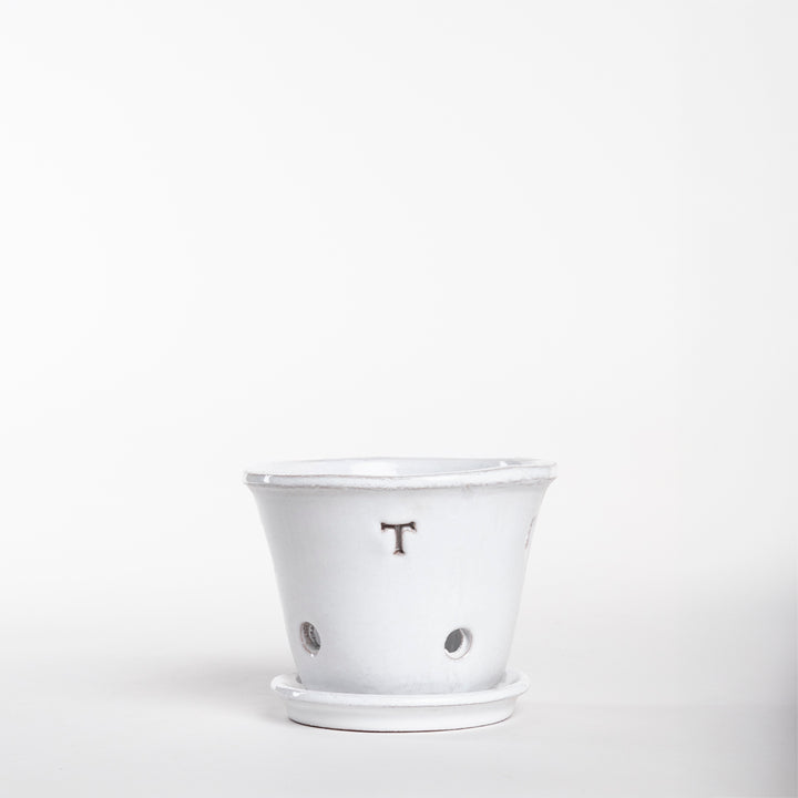 SET TINA RUSTICA ORQUIDEA 9CM AL 12CM DBOCA /1014