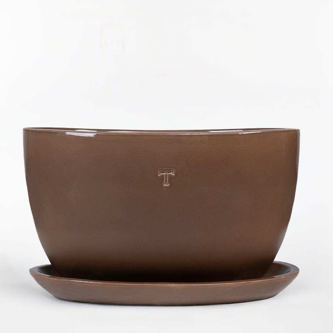 SET MACETA OVALADA LISA 36CM AL 54.5CM L 36CM AN/2304 | Trinitate