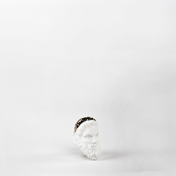 ANILLO ZEUS PORCELANA #13 C/ORO 14K | Trinitate