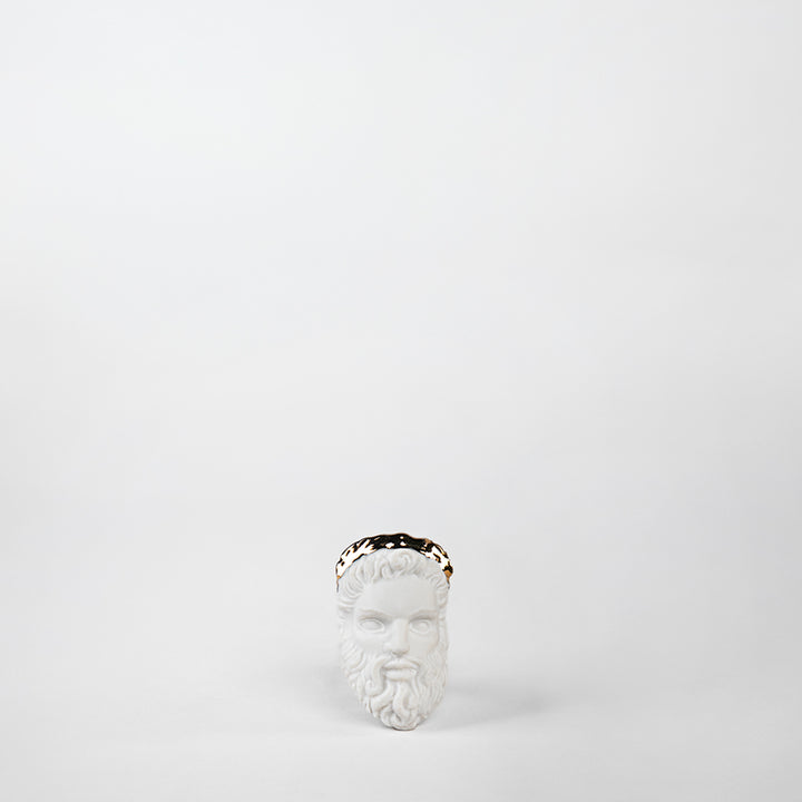 ANILLO ZEUS PORCELANA #13 C/ORO 14K | Trinitate
