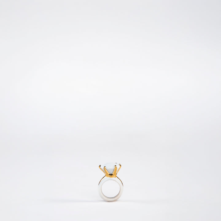 ANILLO DE COMPROMISO PORCELANA #13 C/ ORO 14KL | Trinitate