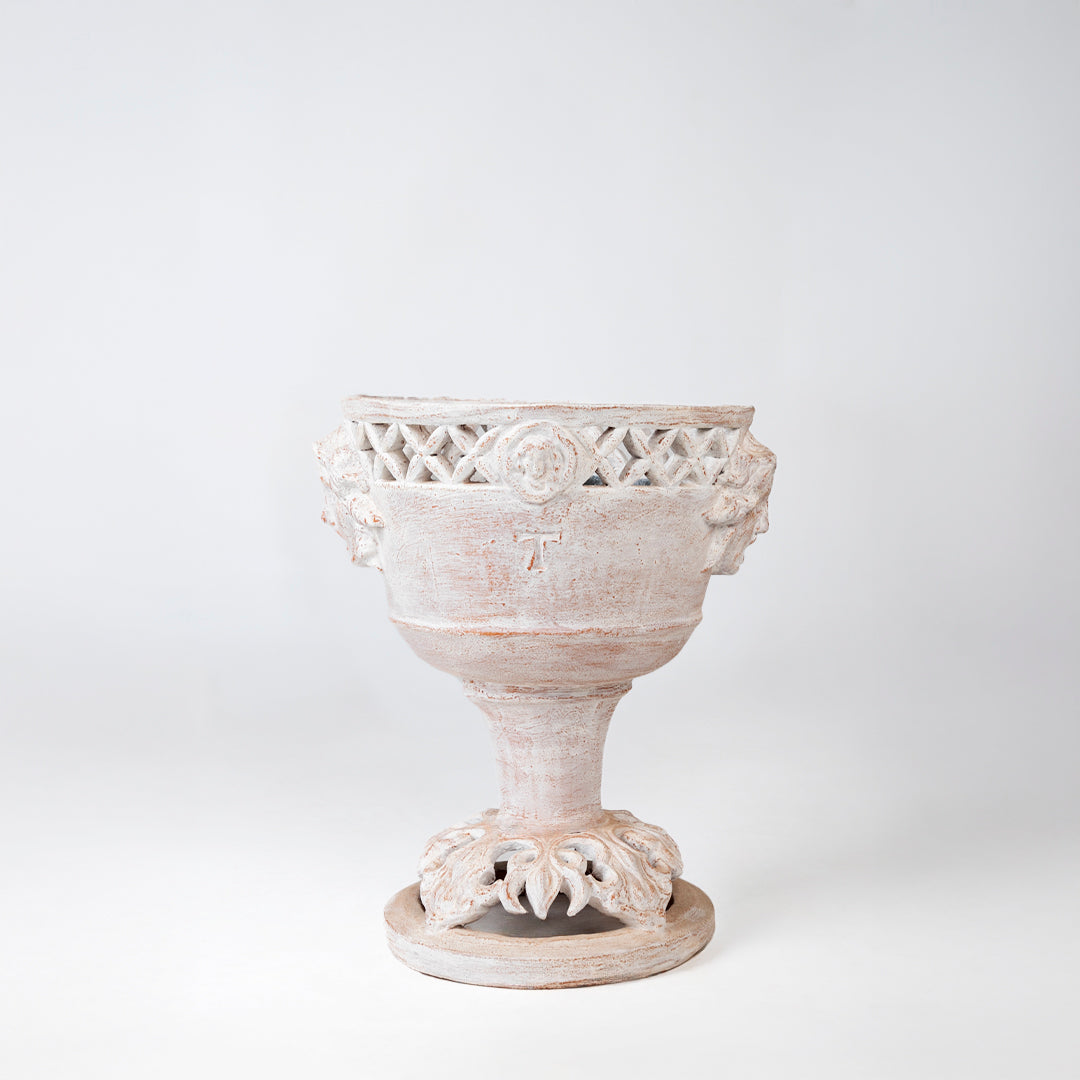 GOTHIC URN WITHOUT LID 59CM TO 52CM D