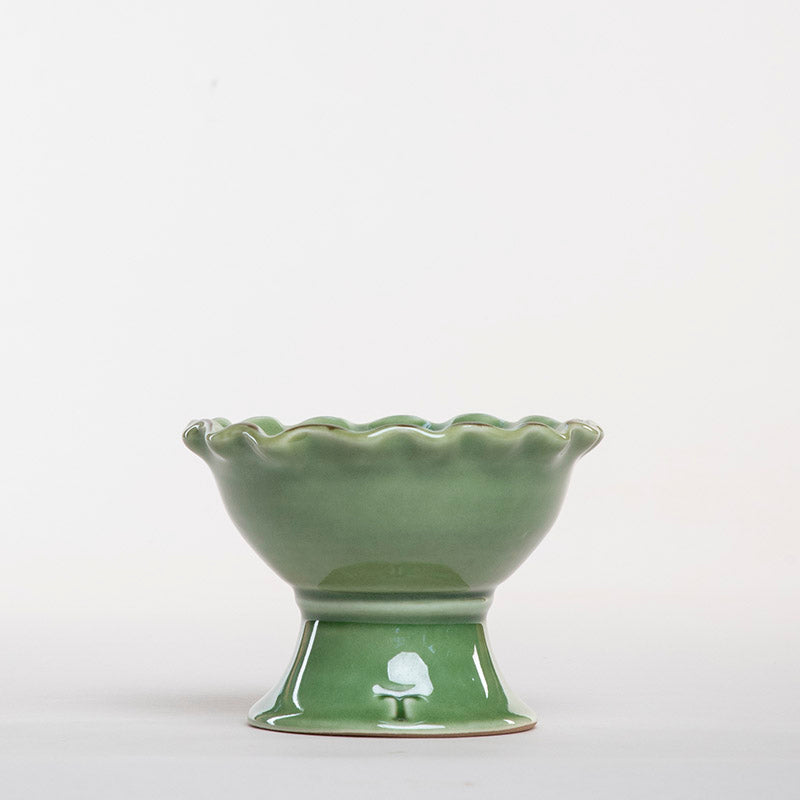 BOWL CON PEDESTAL ESCAROLA 7CM AL 11CM D