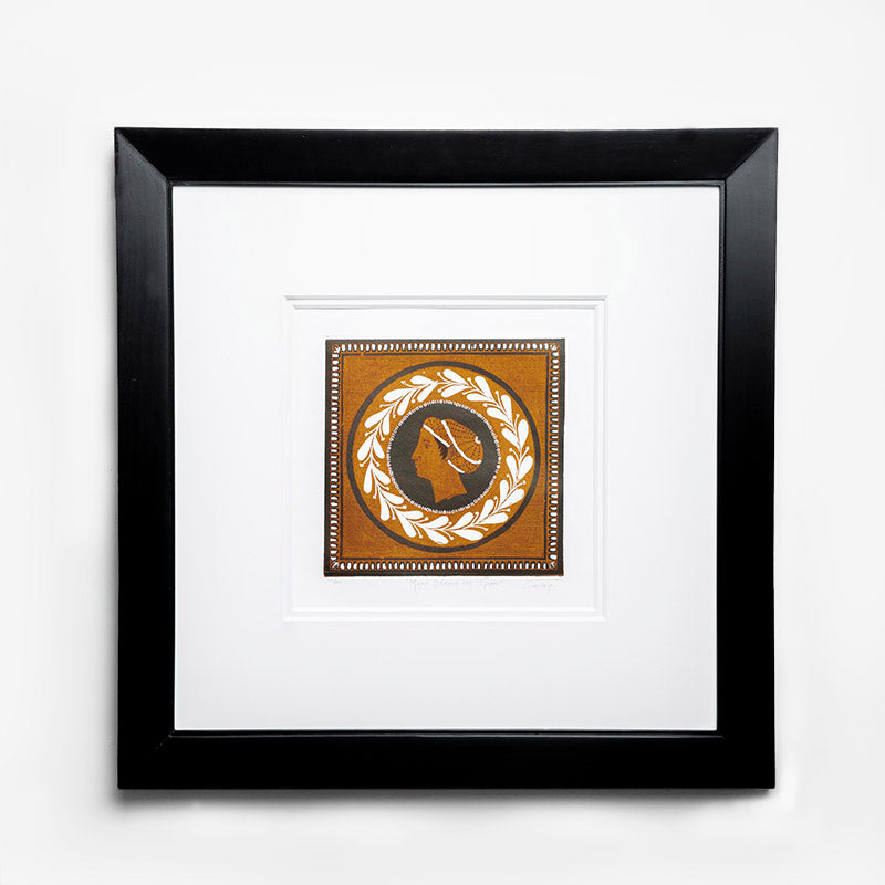 MUJER ETRUSCA C/GORRO / MARCO 54CM AL 54CM L 2CM AN | Trinitate