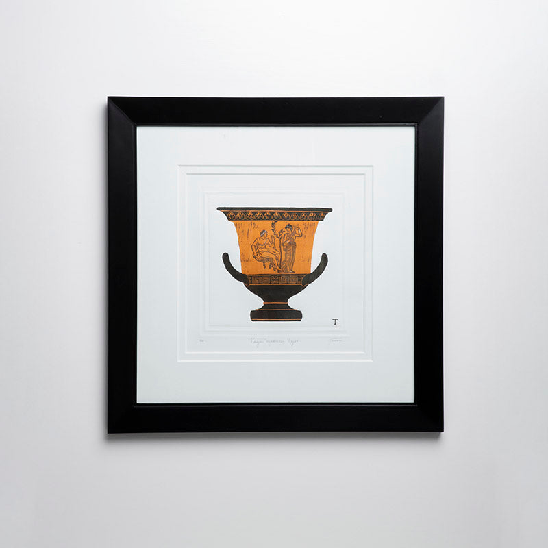 VASIJA, CAZADOR C/MUJER / MARCO 54CM AL 54CM L 2CM AN | Trinitate