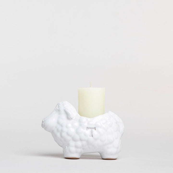 BORREGUITO 10CM AL C/VELA I0020 | Trinitate