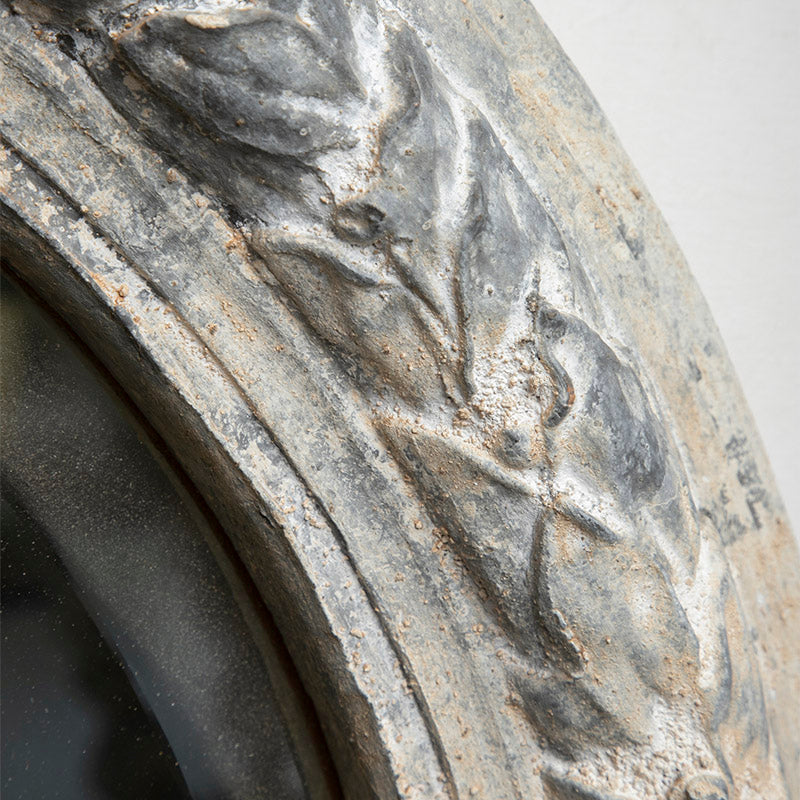 ESPEJO REDONDO CON MARCO HOJAS DE OLIVO 65CM D | Trinitate