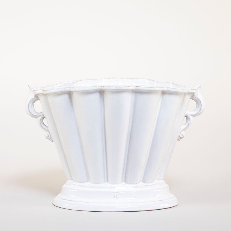 FLORERO OVALADO GAJOS 22CM AL 33CM L 23CM AN | Trinitate