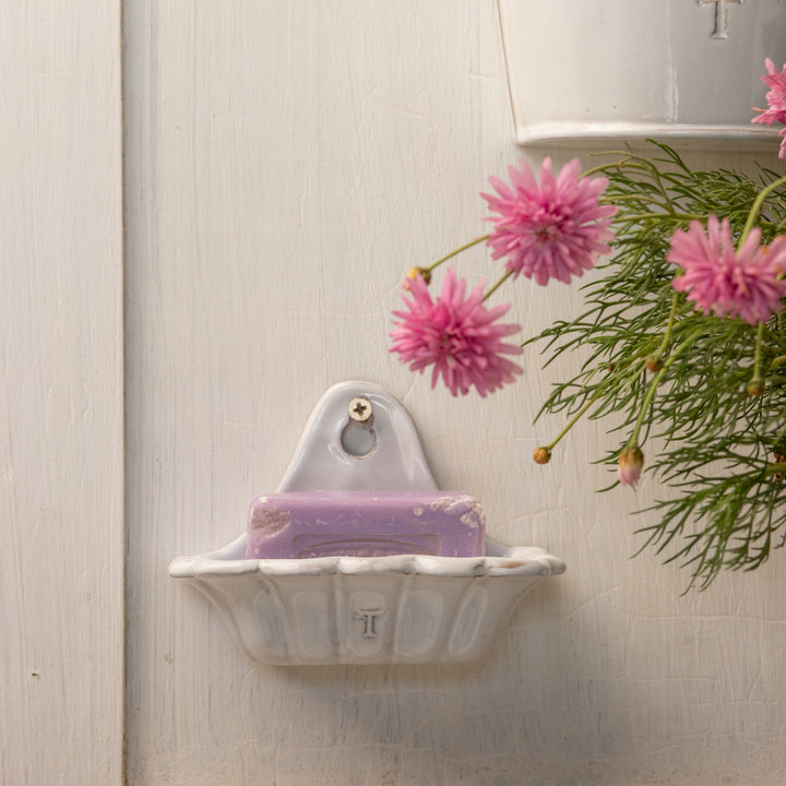 JABONERA CACHARRO DE PARED 9.5CM AL 12CM L 7CM AN