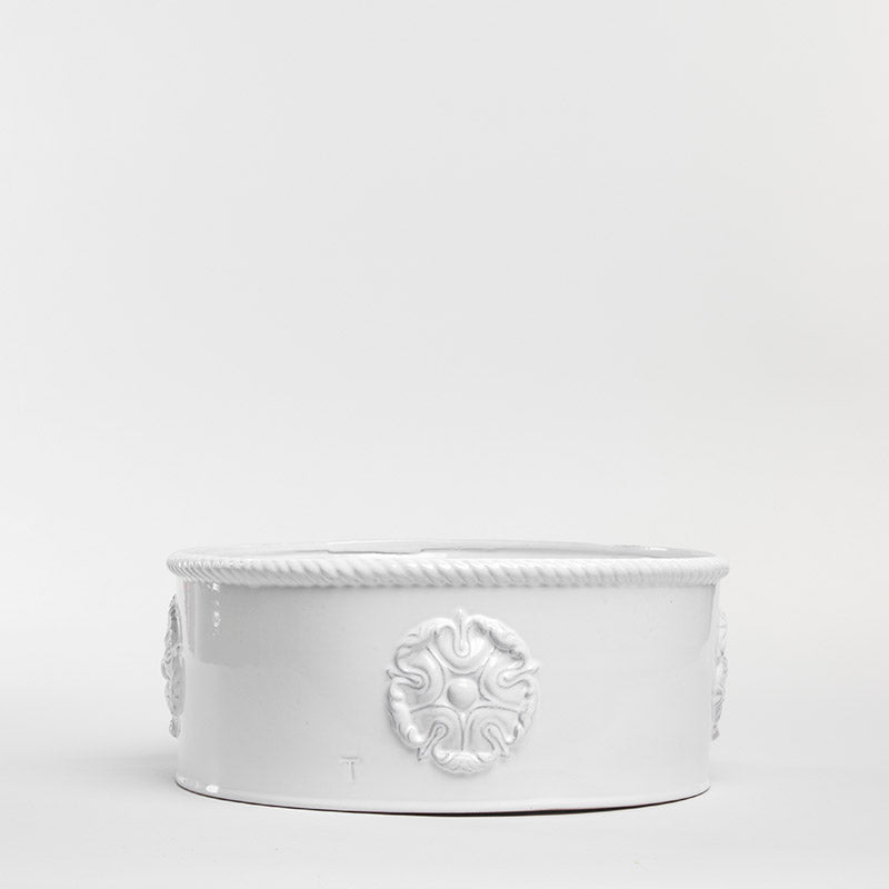 JARDINERA REDONDO ROSETONES 12CM AL 30CM D | Trinitate