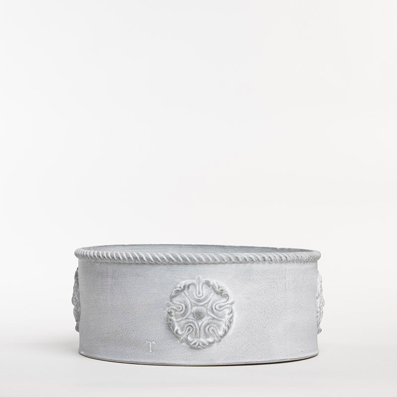 JARDINERA REDONDO ROSETONES 12CM AL 30CM D | Trinitate