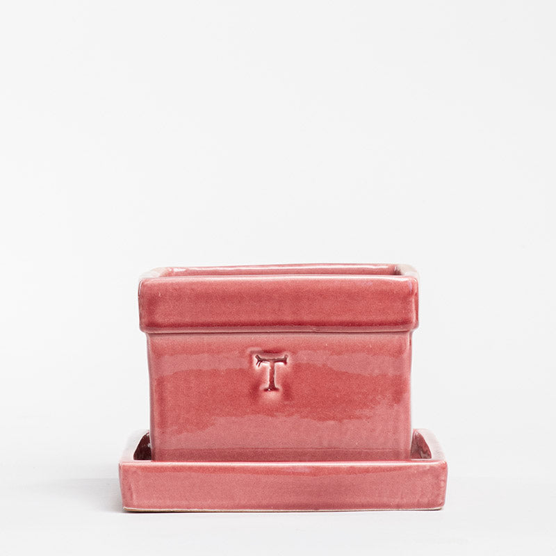 SET MACETA CUADRADA 12CM AL 16.5CM L 16.5CM AN/9711