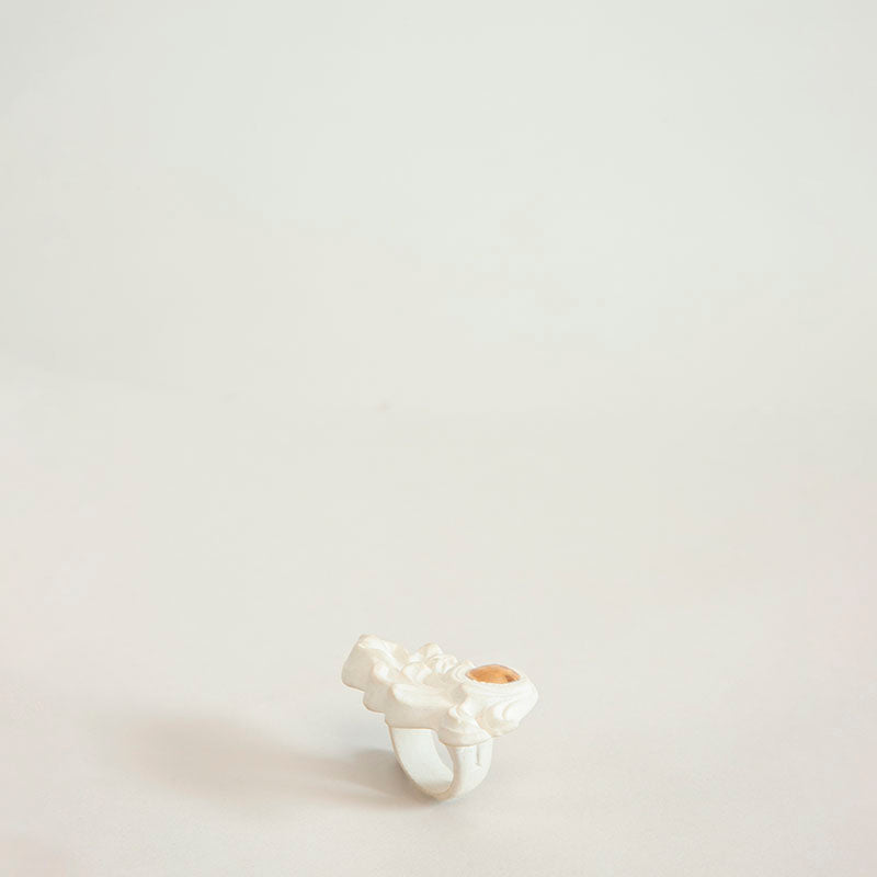 ANILLO HOJA DE ACANTO 6CM L | Trinitate