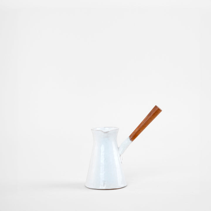 JARRA CACHARRO CON ASA MADERA 13.5CM AL 85ML