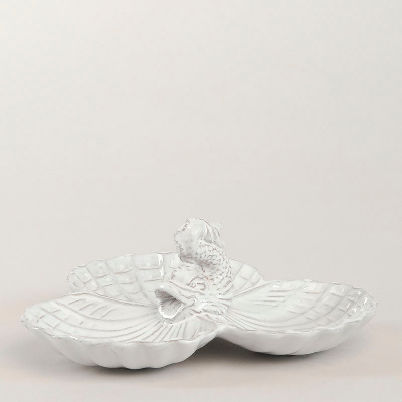 CHAROLA 3 CONCHAS CON DELFIN 8.5CM AL 23.5CM L 22.5CM AN | Trinitate