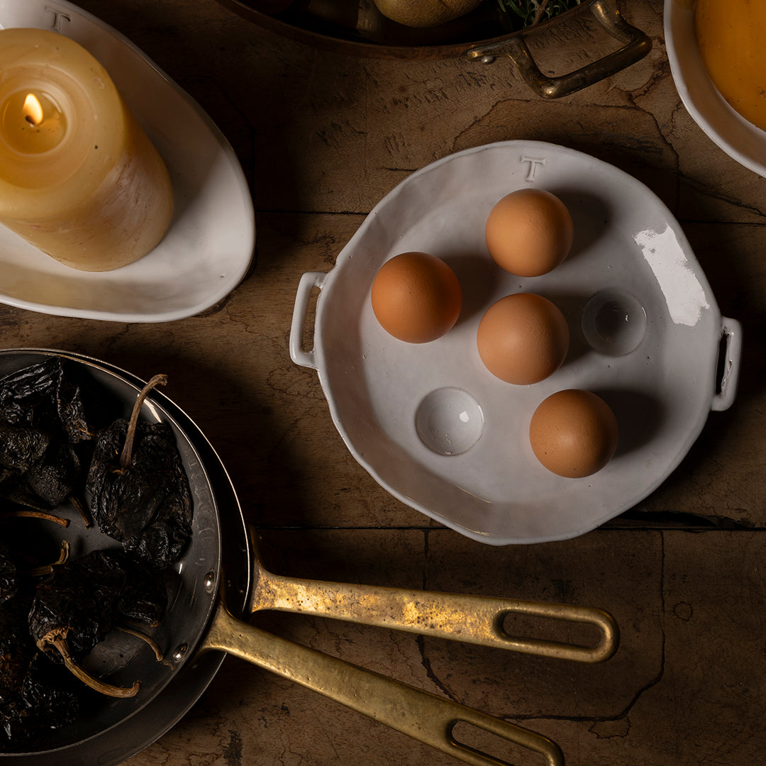 PORTA HUEVOS CACHARRO 3CM AL 22.5CM L 20.5CM AN