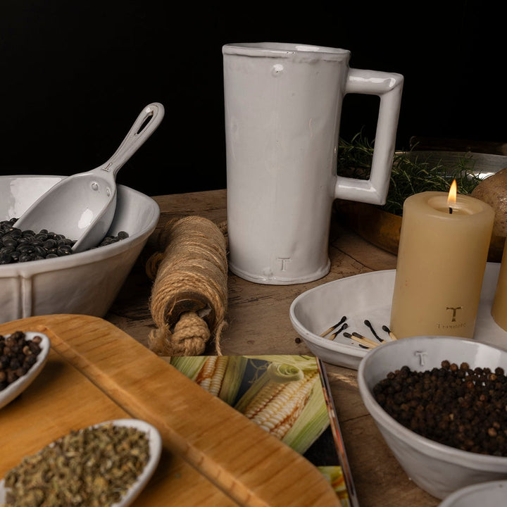 BOTE LECHERO CACHARRO CON ASA 20CM AL 1000ML