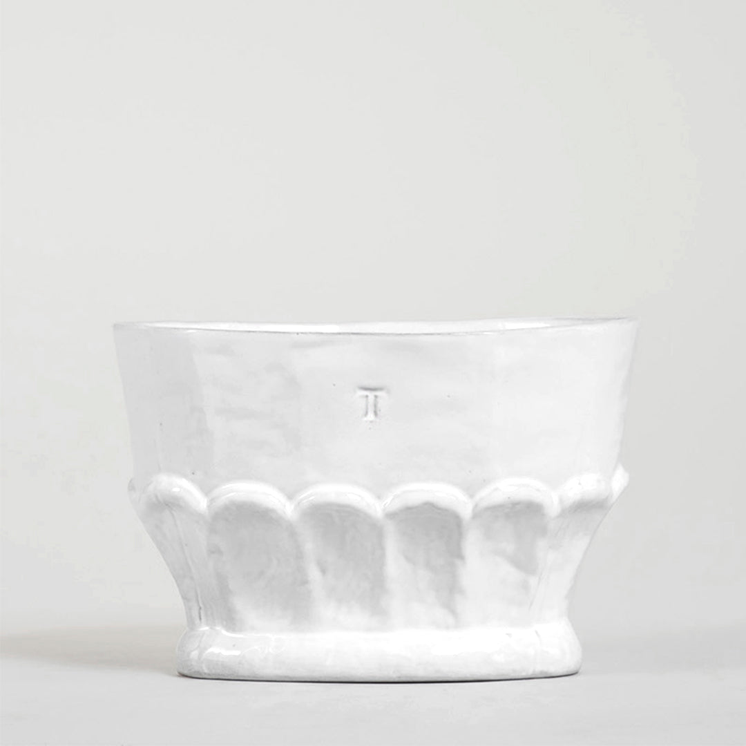 ANCESTRAL OVAL VASE 13.5CM H 20.5CM L 13CM W
