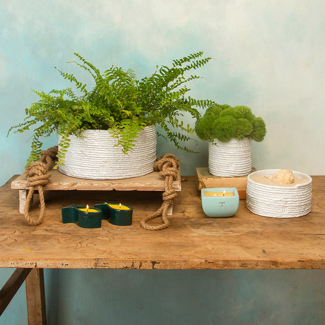 FLORERO HENEQUEN 14.5CM AL 31CM D