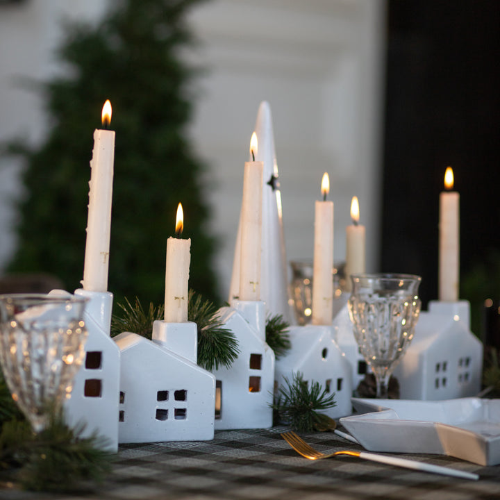 CHRISTMAS HOUSE SET 13CM AL 9CM L 5CM W