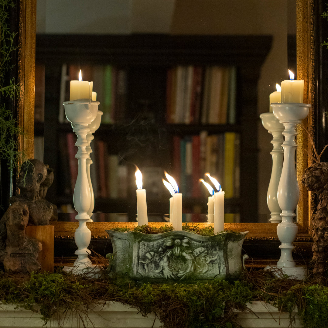 ANTIQUE PLANTER 13CM AL 30CM L 12CM W