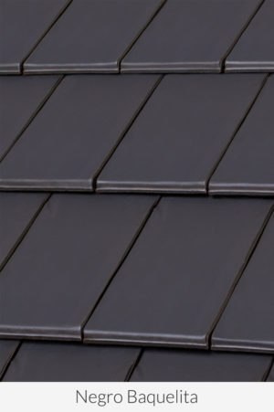 Teja plana Montecarlo negro baquelita | Trinitate