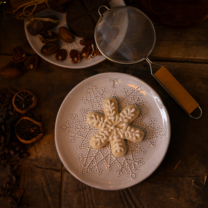 SNOWFLAKE BREAD PLATE 17CM D